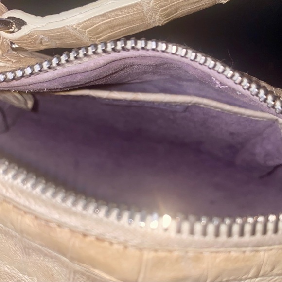 🔥❤️Nancy Gonzalez For TSE Luxe Cream Crocodile NWOTs Mini (Nano) ThreeWay Speedy - Picture 15 of 15